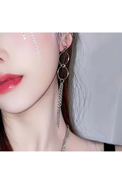 monalisatoka Halka Modelli Zincirli Sallantılı Küpe