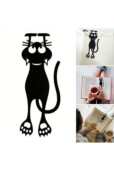 GlassySKY 1 Piece Cat Metal Bookmark Teacher Writer Friend Gift