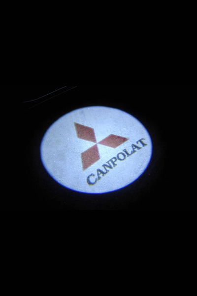 Home Mitsubish Kişiye Özel İsimli Pilli Kapı Altı Logo 2'li - Montajsız Oto A...