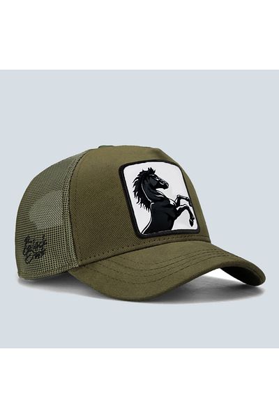 BlackBörk Khaki Children's Hat (Cap) Trucker Kids