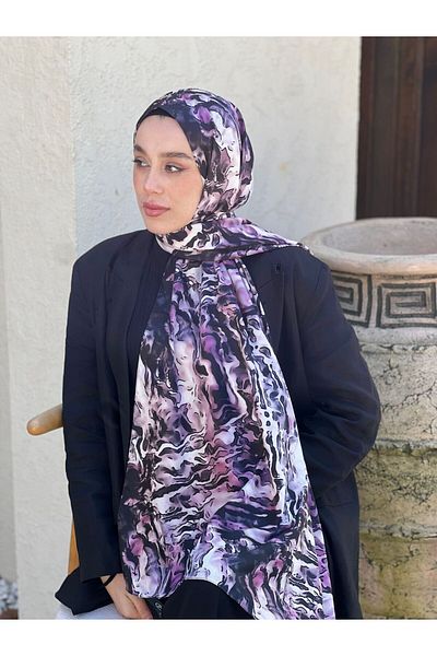 Modakaşmir Şal din twill cu model Piosa