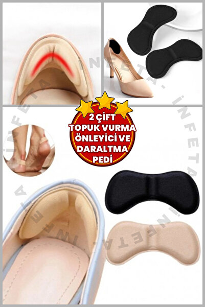 İnfeta 2 Çift Ayakkabı Topuk Vurma Önleyici Ve Daraltma Pedi 5mm