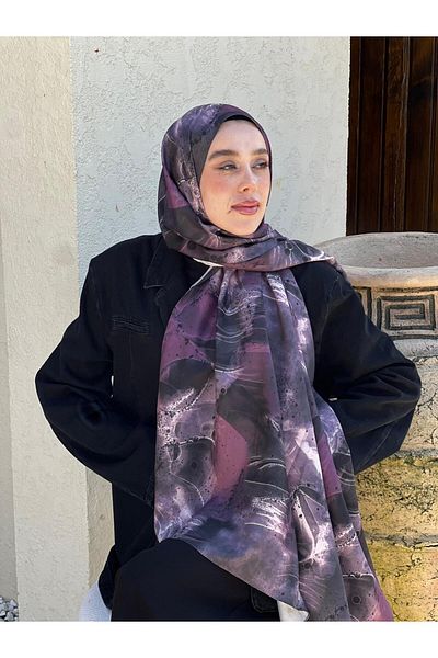Modakaşmir Bandera Pattern Twill Shawl