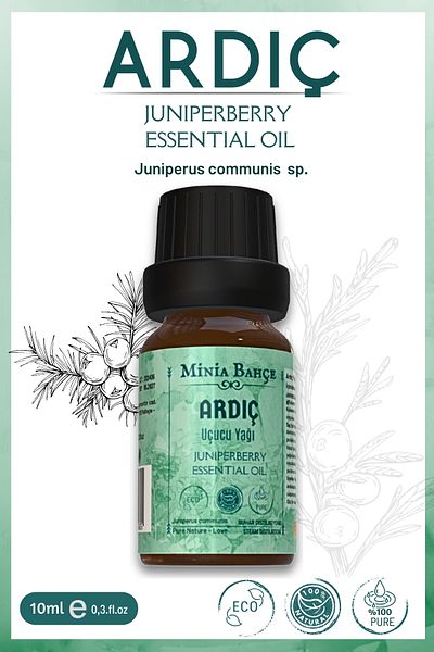 Minia Bahçe Bitki ve Sanat Atölyesi Juniper Essential Oil |   10ml – 100% Pure & Natural