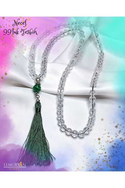 Herkimer Doğal Taş Orijinal Doğaltaş Necef 99'luk Namaz Tesbihi
