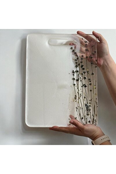 Pelince Epoksi Reçine Sunumluk - Kesme Tahtası Görünümlü - Lavanta- Ebatları:...