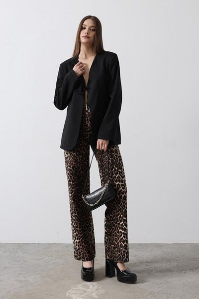 COjans Tie Front Blazer Jacket - Black