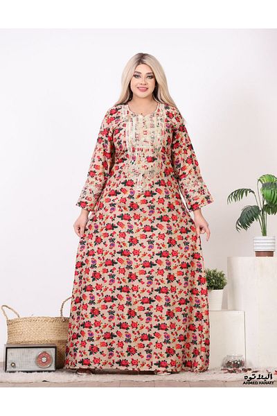Genrics Comfortable, embroidered, cotton, ready-to-wear reception jalabiya