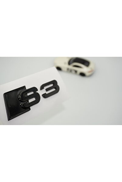 DK Tuning S3 Siyah 3M Bagaj Logo Audi İle Uyumlu