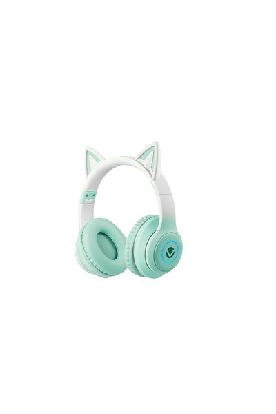 Volkano Whisker Series Bluetooth Cat Ear Headphones – 40mm Drivers, 10-12 Hours Playtime, IPX0
