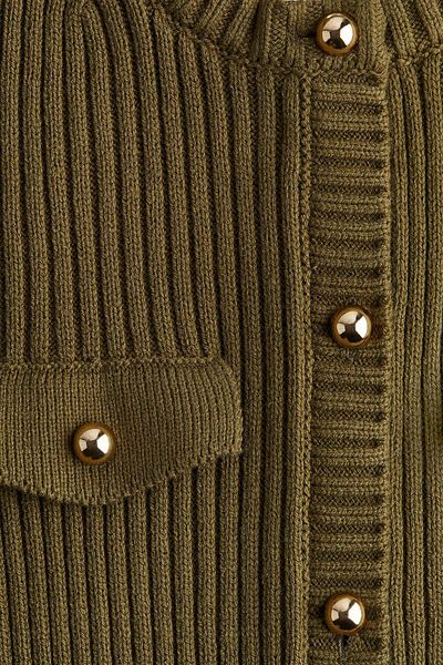 H&M Rib-knit button-front dress