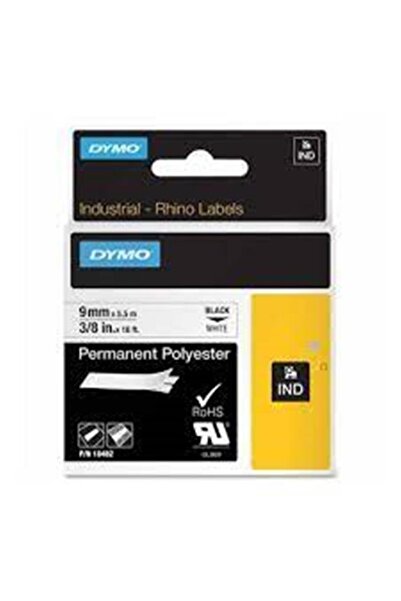 Dymo بيانات-f750 1868737 XTL سطح مستوي بوليستر ثابت 12 × 9 أبيض-أسود