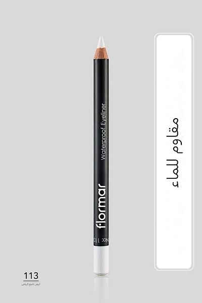 Flormar Waterproof Matte Eye Liner (WHITE) - Waterproof Eyeliner - 113 Pure White
