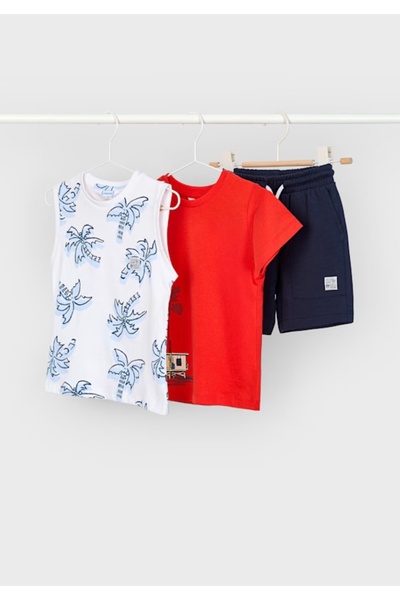MAYORAL Limi Boy's Better Cotton 3 Piece Combed Cotton Suit