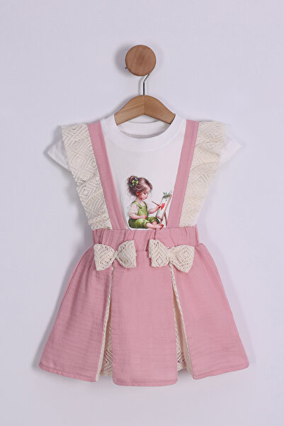 Zey Baby Διπλό μπλουζάκι με φούστα για κορίτσια