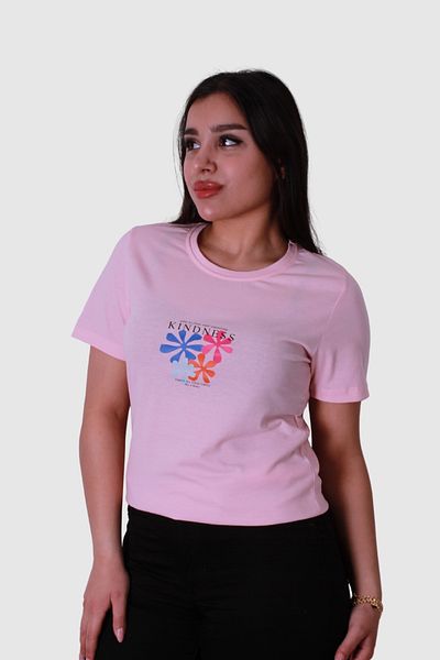 trender Tricou pentru femei Kindess Print Powder