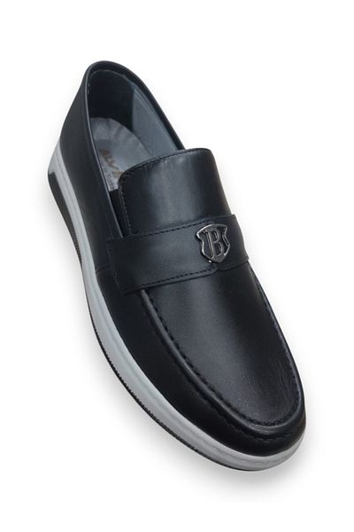 ALVİNO Alvino 359 Black Genuine Leather Lightweight Comfortable Casual Men's Shoes