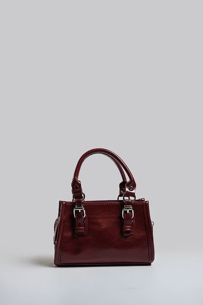 Çantacımstore Women's Mini Tote Bag - Claret Red 030325