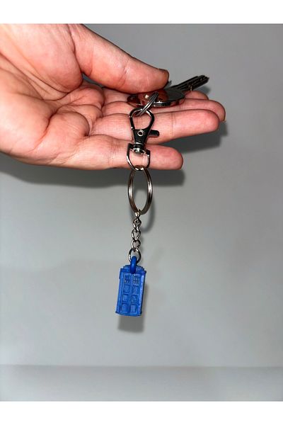 Gragold3Design Doctor Who Tardis Keychain (12K Resin Model)