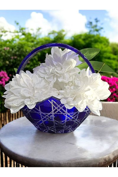 AYZ HOME Cut Crystal Glass Sugar Bowl