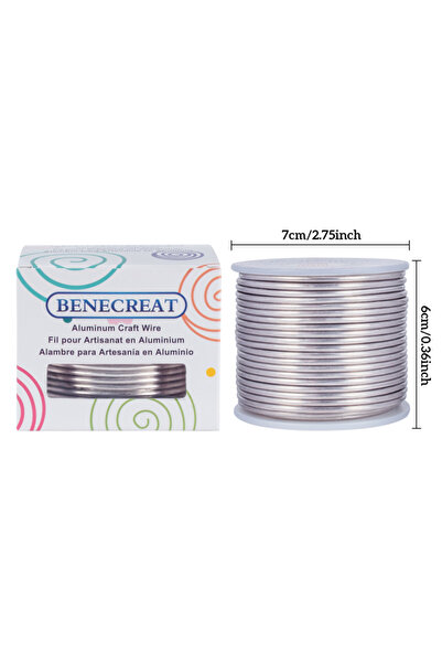 Choice سلك معدني قابل للانحناء من الألومنيوم للنحت، مقاس 2.5 مم، 67 مترًا، مق...