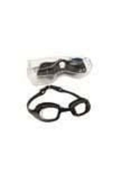 BERMUDA Silicone Swimming Goggles - Silver Frame - Bad Black