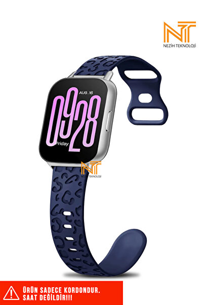 Nezih Case Xiaomi Redmi Watch 4 / 5 / 6 / Band 8 Pro / Uyumlu A Kalite Leopar...