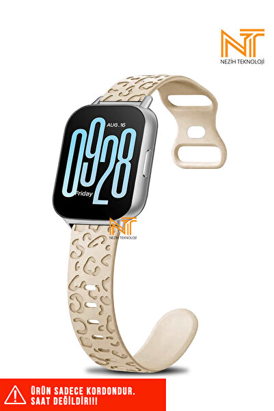 Nezih Case Xiaomi Redmi Watch 4 / 5 / 6 / Band 8 Pro / Uyumlu A Kalite Leopar...