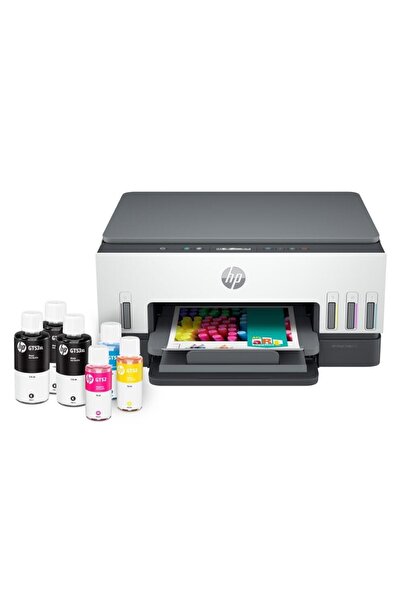 Universal طابعة HP 6UU48A Smart Tank 670 - ماسح ضوئي - ناسخ - واي فاي متعددة ...