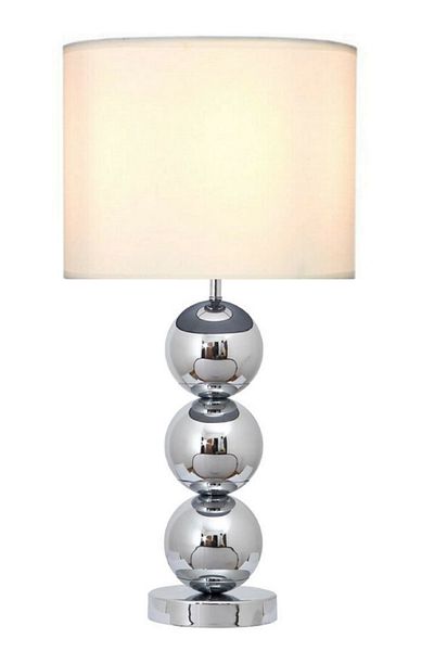 571 Store 2 Pcs Ala Table Lampshade Chrome Body Fabric Headboard Decorative Lighting
