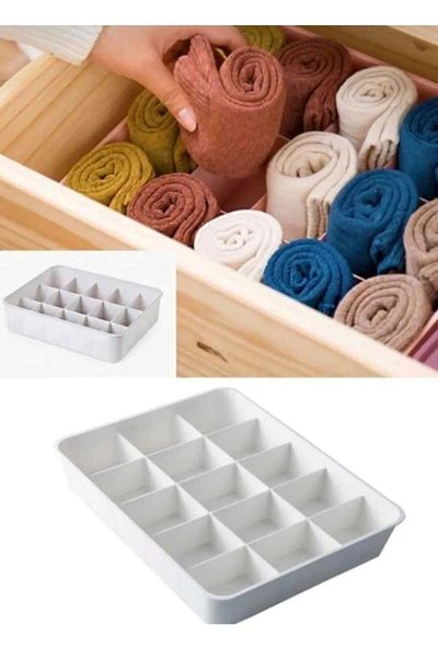 olux ideas Συρτάρι 15 θέσεων, Θυροτηλέφωνο & Λευκό Organizer