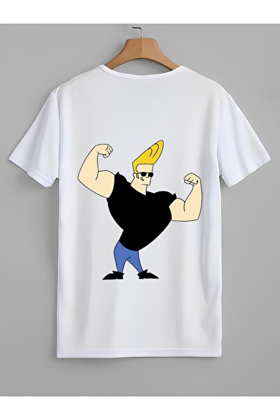 BBS CLOTHES تي شيرت جوني برافو مطبوع على الظهر مصنوع من القطن الفاخر بنسبة 100%