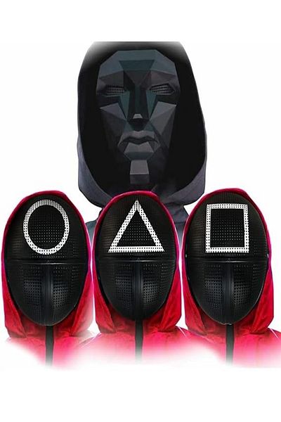 Bundeba Squid Game Mask Set (4 in 1)