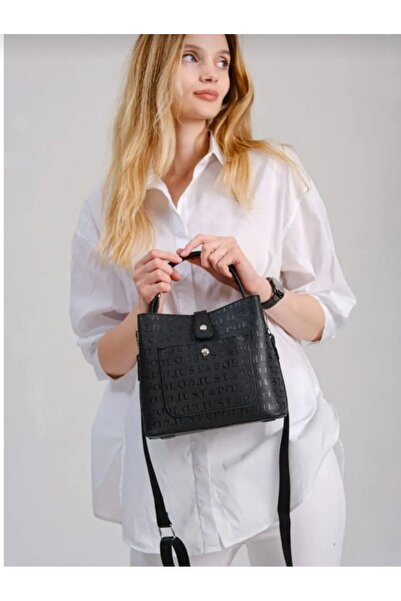 Just Polo Women's Embossed Printed 4 Compartment Hand and Shoulder Bag Justpo...