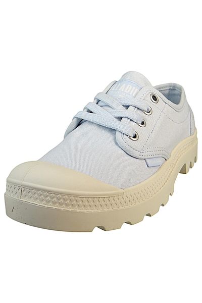 Palladium Damen Low Sneaker Pampa OX Low Top 92351-409-M Blau  Blue Art Baumwolle