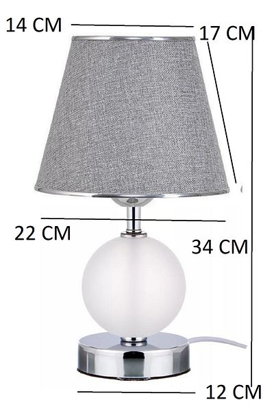 571 Store Kartopu Table Lamp Metal Night Fabric Head Bedside Lamp