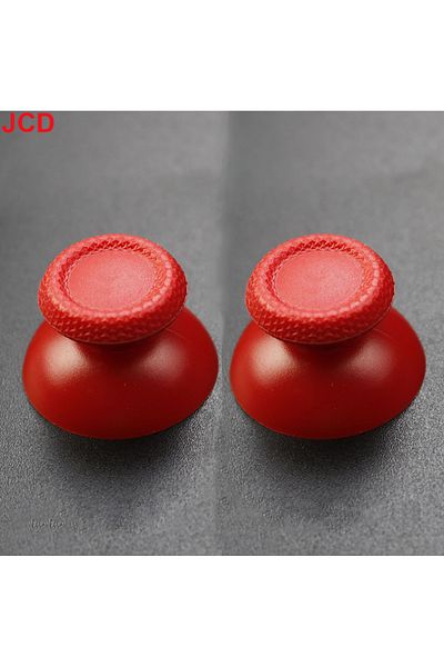 JCD red JCD 2pcs 3D Analog Joystick Stick For PS5 Controller Analogue Thumbsticks Caps Mushroom Game Hea