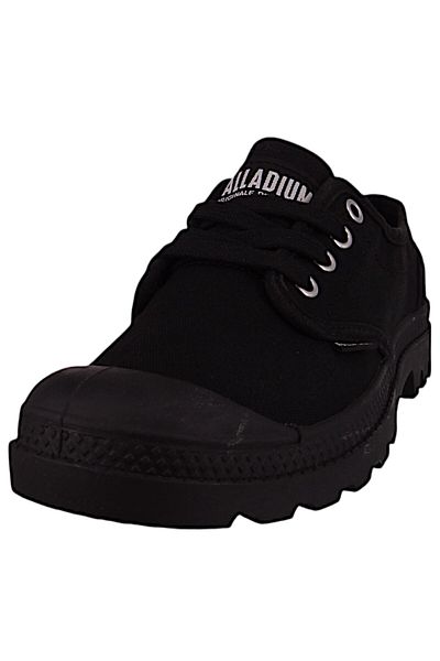 Palladium Damen Low Sneaker Pampa OX Low Top 92351-008-M Schwarz  Black Baumwolle
