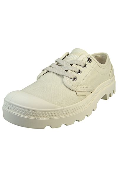 Palladium Damen Low Sneaker Pampa OX Low Top 92351-210-M Weiß  Sahara Baumwolle