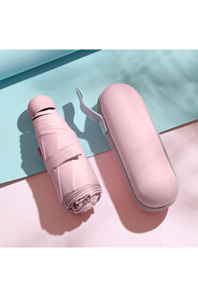 Choice مظلة صغيرة قابلة للطي من الحديد الوردي 6K، توفر حماية من الأشعة فوق ال...