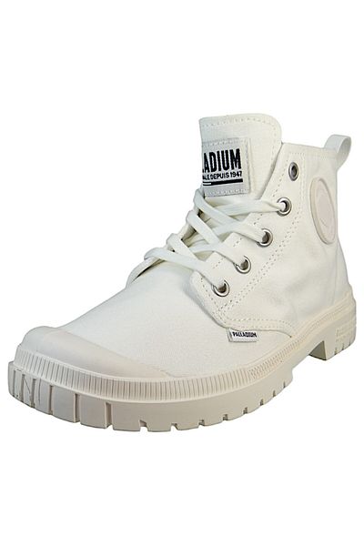 Palladium Damen High Sneaker Pampa SP20 HI CVS 76838-116-M Weiß Star White Baumwolle