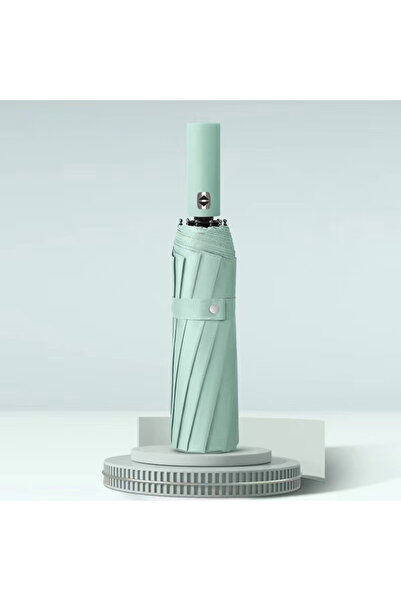 Choice IRON 24K cyan 24 bone automatic folding umbrella Windproof sunshade Umbrella Men's and women's Luxur