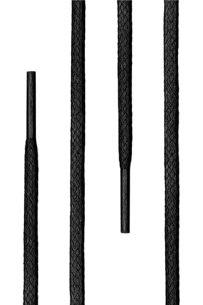 hapshoe 110 cm 4 mm Black Round 1 Pair Shoelaces