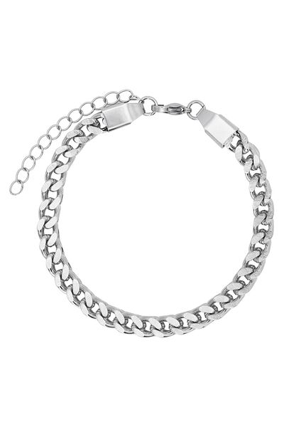 Heideman Gliederarmband Herren Zack Silberfarben Basic