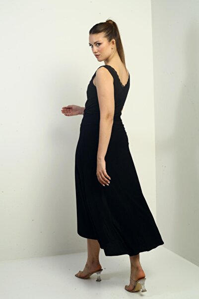 By Saygı Women's Sandy Long Skirt with Shorts