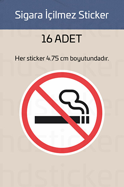 hdsticker 16 komada nalepnice "Zabranjeno pušenje" - 4,75 cm S Otpornost na v...