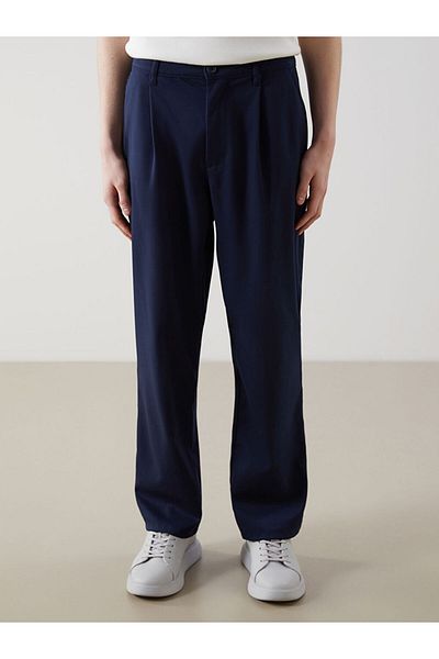 LC Waikiki Xside Navy Blue Comfortable Fit Gabardine Men's Pants