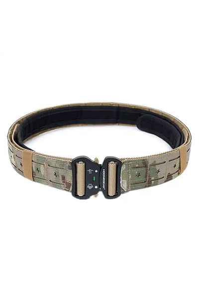 Choice L MC 2 Inch Tactical Belt Quick Release Metal Buckle MOLLE Laser Mens Belts Camo