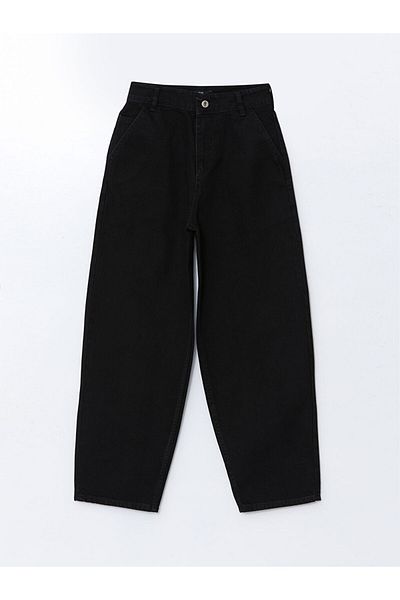 LC Waikiki Xside Anthracite Baggy Fit Women's Jean Trousers