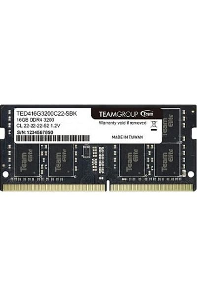 ÖYKÜ VE YİĞİT Team Elite 16Gb Ddr4 3200Mhz Cl22 Notebook Ram Ted416G3200C22-S01
